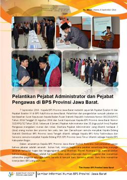 Official inauguration Administrators and officials of BPS Jawa Barat Province.