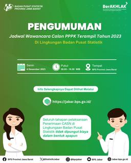 Pengumuman Jadwal Wawancara Seleksi Kompetensi Teknis Tambahan PPPK 4 Desember 2023