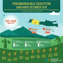 December 2018, Farmer Exchange Rate (NTP) In Jawa Barat Amounted To 110.90 (2012=100)