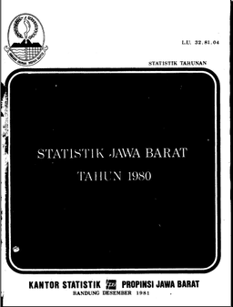 Jawa Barat Dalam Angka 1980