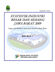 Statistik Industri Besar dan Sedang Jawa Barat 2009