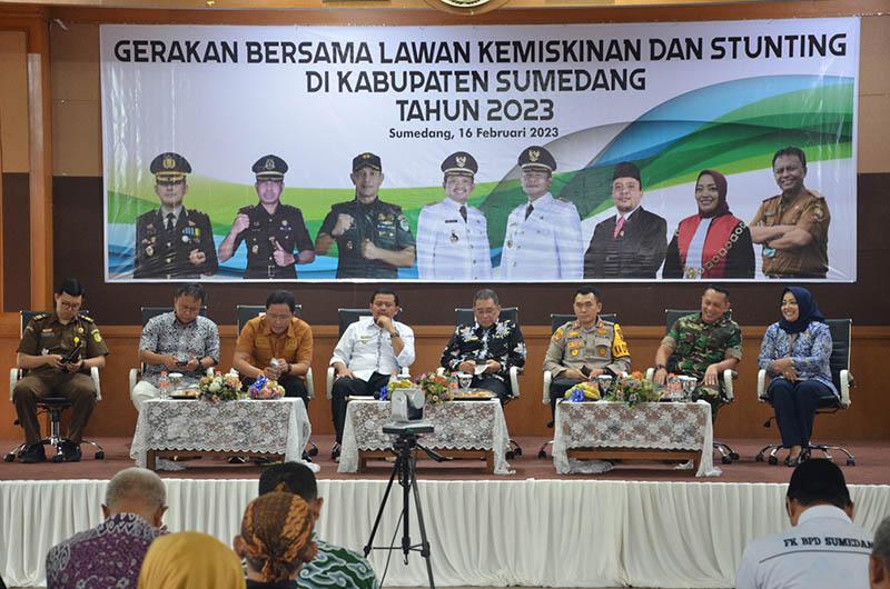 Gerakan Bersama Lawan Kemiskinan dan Stunting di Kabupaten Sumedang Tahun 2023