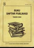 Buku Daftar Publikasi Tahun 2002