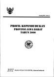 Profil Kependudukan Provinsi Jawa Barat Tahun 2000