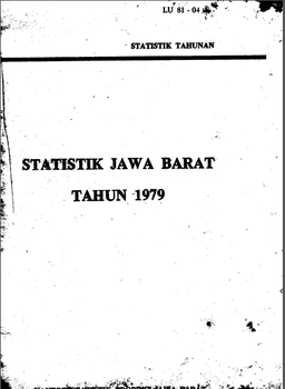 Jawa Barat Dalam Angka 1979