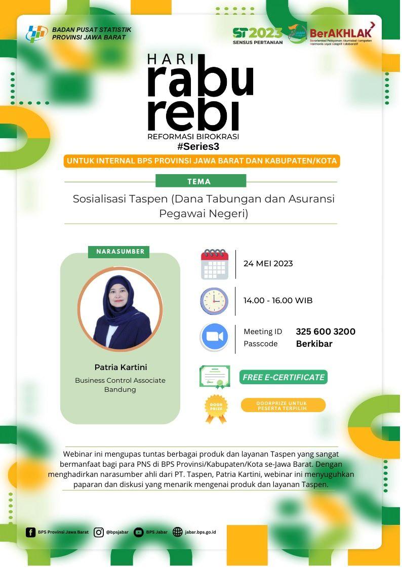 RabuRebi: Sosialisasi Taspen (Dana Tabungan dan Asuransi Pegawai Negeri)